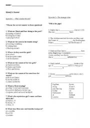 English Worksheet: Kirstys Secret