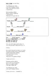 English worksheet: Hot n cold - song