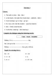 English worksheet: TEST