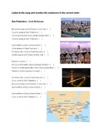 English Worksheet: San Francisco Listening