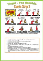 English Worksheet: Hagar - Comic Strip 3