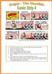 English Worksheet: Hagar - Comic Strip 4