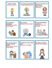 English Worksheet: Questions-answers chain game.