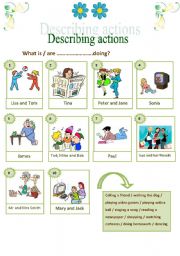 Describing actions