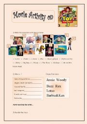 Toy Story Movie Activity