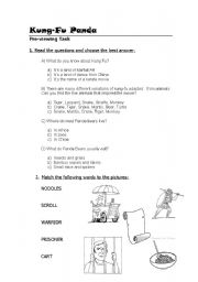 Kung Fu Panda Worksheet