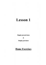 English Worksheet: past tense exercise
