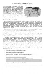 English Worksheet: English Language Around the World