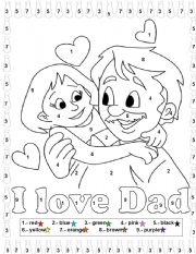 English Worksheet: Fathers day