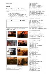 English Worksheet: Earth song