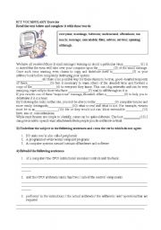 English Worksheet: Computer vocabulary exercise