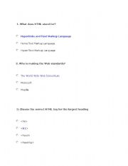 English Worksheet: html