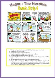 English Worksheet: Hagar - Comic Strip 6