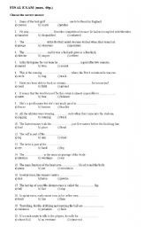 English worksheet: sports quiz