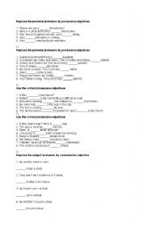 English Worksheet: Possesive form