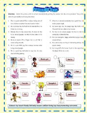 English Worksheet: Personality traits