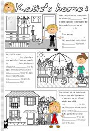 English Worksheet: Katies home 3