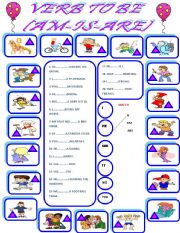 English Worksheet: verb to be