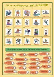English Worksheet: Emotions at Work