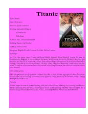 English Worksheet: Movie Detail 3 (Titanic)