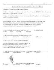 English Worksheet: Literary Devices (Figurative Language) Quiz