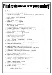 English Worksheet: upstream intermediate revision for units 5,6,7,8,9 & 10