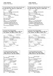 English Worksheet: I Will Survive - song worksheet