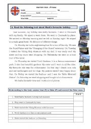 English Worksheet: Test the past simple