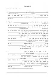 English Worksheet: Past Perfect Tense