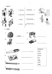 English Worksheet: colours and numbers part2