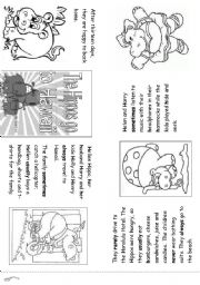 English Worksheet: Minibook The Hippos in Hawai