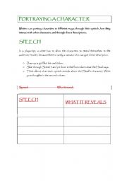 English Worksheet: The Demon Headmaster: Portraying a character