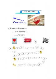 English Worksheet: Lets learn ABC