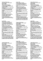 English worksheet: ALONE (a short story by Li Yiyun): Questions