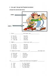 English Worksheet: SHEET ON HAS/HAVE GOT