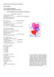 English worksheet: Try a little tenderness - Duets Movie