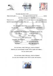 English Worksheet: Bullying - a song a lot of kids like and which is really useful...