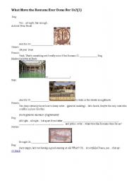 English Worksheet: What Have the Romans Ever Done For Us? (3)