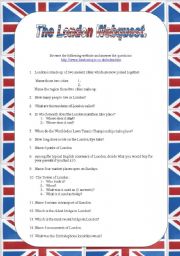 English Worksheet: The London Webquest