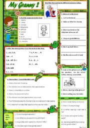 English Worksheet: My Granny Part 2