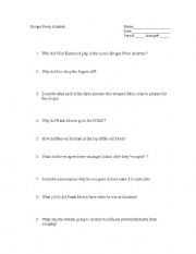 English Worksheet: Escape From Alcatraz Movie Quiz Questions