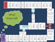 English Worksheet: Time boardgame