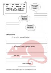 English worksheet: pied paper