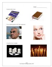 English Worksheet: Adjectives - Thick and thin