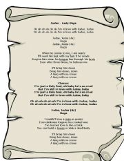 English Worksheet: Judas - Lady Gaga