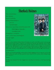 English Worksheet: Movie Detail 8 ( Sherlock Holmes)