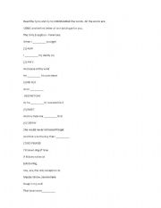 English Worksheet: The Only Exception by Paramore