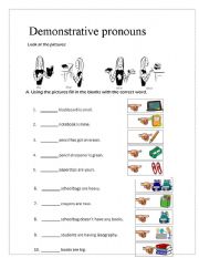 Demonstrative pronouns