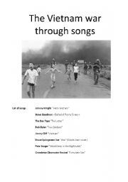 The Vietnam war through songs