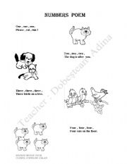 English Worksheet: Learn to count !